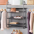 Whitmor Organizer Armadio a 3 Ripiani Sospeso Grigio