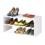 Whitmor Organizer Contenitore Impilabile con 2 Ripiani Largo 61 cm Marrone