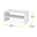 Whitmor Organizer Contenitore Impilabile con 2 Ripiani Largo 61 cm Marrone