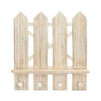 Crane Baby 5.5"x20" Charlie Farmhouse Fence Wall Shelf Organizer Beige