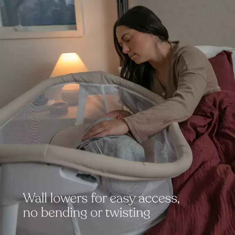 HALO Bassinet Lite - Bianco: Telaio in metallo, Culla da affiancare al letto, Materasso/Cuscino inclusi, Portata massima 9 kg