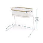 HALO Bassinet Lite - Bianco: Telaio in metallo, Culla da affiancare al letto, Materasso/Cuscino inclusi, Portata massima 9 kg