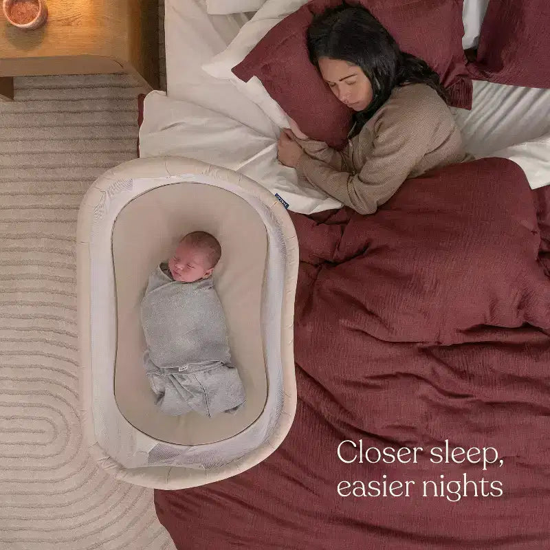 HALO Bassinet Lite - Bianco: Telaio in metallo, Culla da affiancare al letto, Materasso/Cuscino inclusi, Portata massima 9 kg