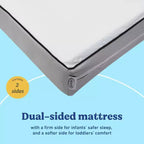 Graco Essentials Materasso per culla e lettino reversibile, resistente all'acqua, 15 cm