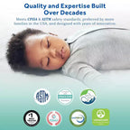 Materasso per culla e lettino Sealy Baby 2Cool traspirante a 2 lati da 5": Ultra-rigido, rivestimento in maglia, 3,17 kg