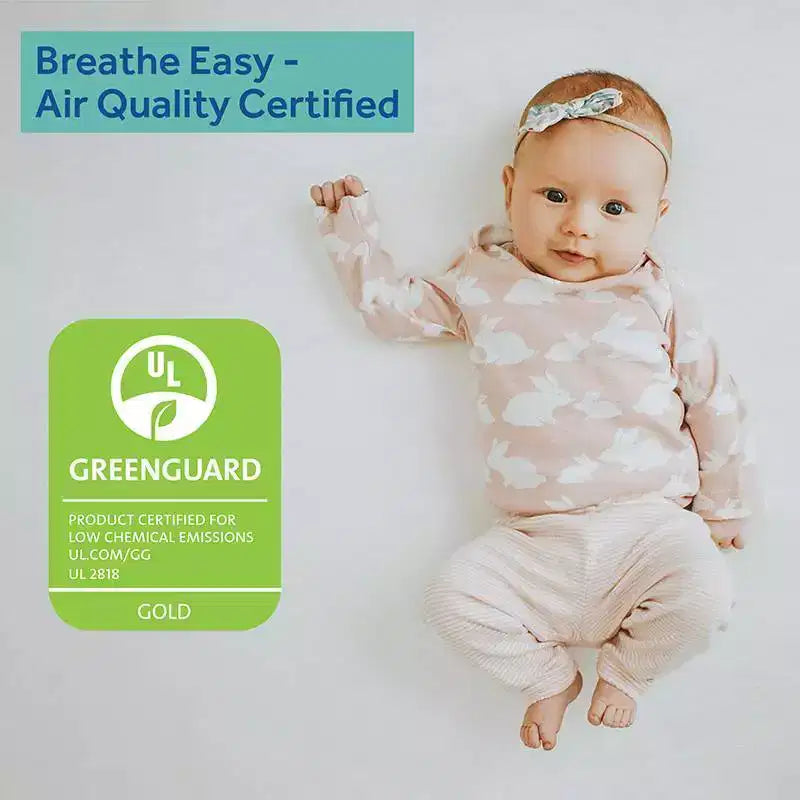 Materasso per culla e lettino Sealy Baby 2Cool traspirante a 2 lati da 5": Ultra-rigido, rivestimento in maglia, 3,17 kg
