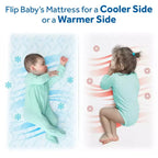 Materasso per culla e lettino Sealy Baby 2Cool traspirante a 2 lati da 5": Ultra-rigido, rivestimento in maglia, 3,17 kg