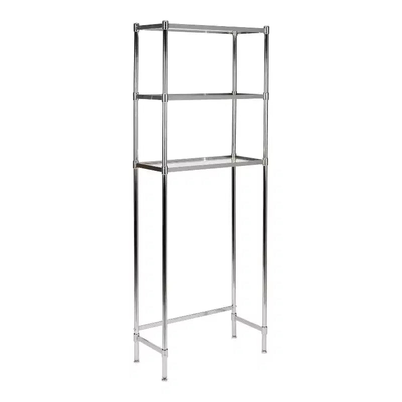 Libreria in Vetro a 3 Ripiani Glacier Collection Grigia - Organize It All