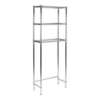 Libreria in Vetro a 3 Ripiani Glacier Collection Grigia - Organize It All