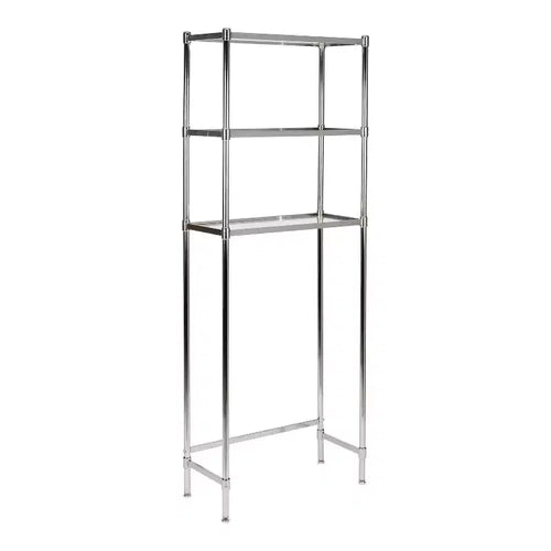 Libreria in Vetro a 3 Ripiani Glacier Collection Grigia - Organize It All