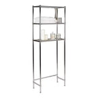 Libreria in Vetro a 3 Ripiani Glacier Collection Grigia - Organize It All