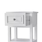 Mobile Basso Dawson con 1 Cassetto Bianco - Elegant Home Fashions