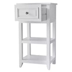Mobile Basso Dawson con 1 Cassetto Bianco - Elegant Home Fashions
