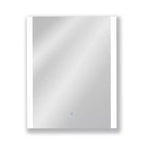24"x30" Premium Lumen Single Frameless Fixed Color Temp LED Wall Mirror with Anti Fog Glass - Tosca: Touch Control, Wall Mounted Vanity Mirror