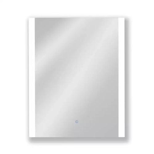 24"x30" Premium Lumen Single Frameless Fixed Color Temp LED Wall Mirror with Anti Fog Glass - Tosca: Touch Control, Wall Mounted Vanity Mirror