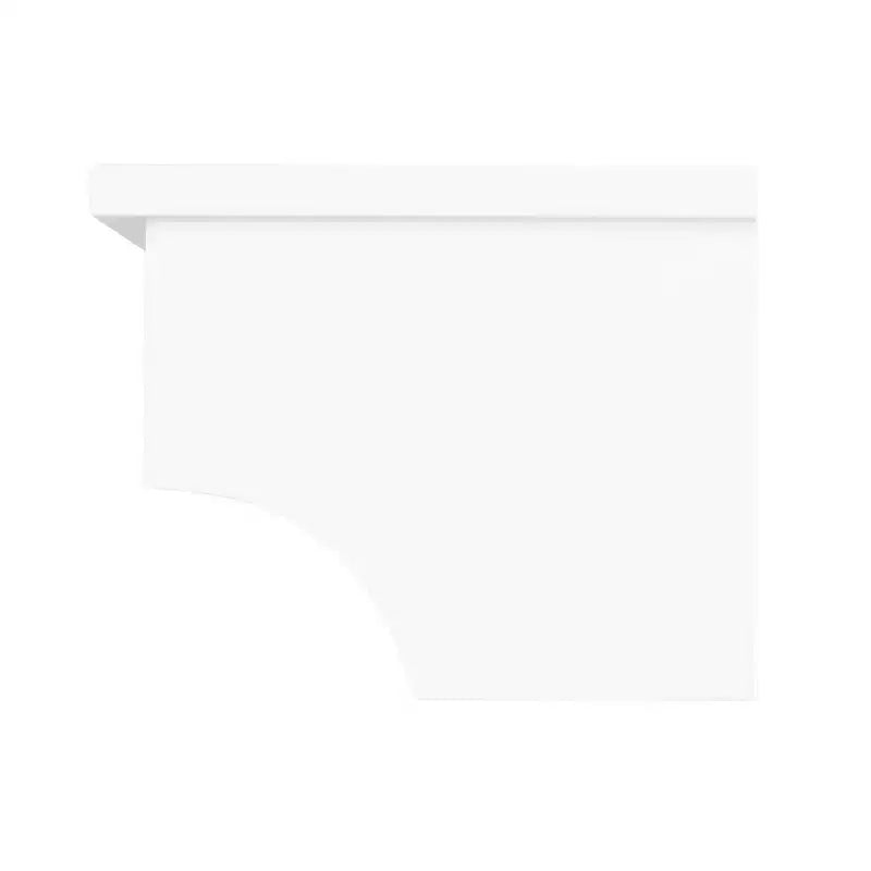 Dover Organizer per Bagno Sopra il WC con Ripiani Aperti e Due Aste Portasciugamani Bianco - Alaterre Furniture