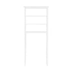 Dover Organizer per Bagno Sopra il WC con Ripiani Aperti e Due Aste Portasciugamani Bianco - Alaterre Furniture