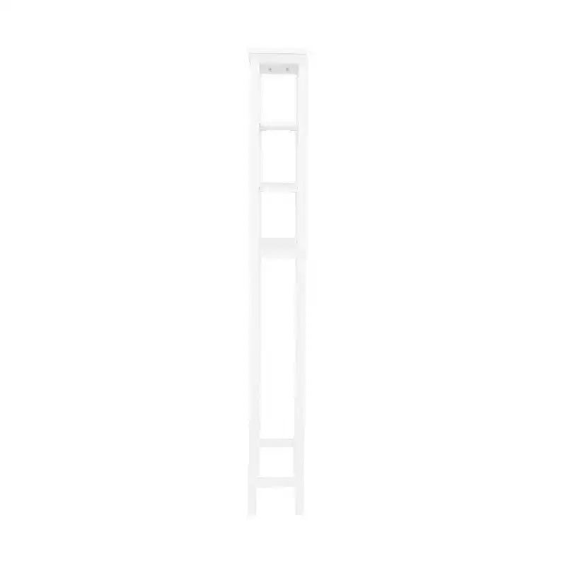 Dover Organizer per Bagno Sopra il WC con Ripiani Aperti e Due Aste Portasciugamani Bianco - Alaterre Furniture