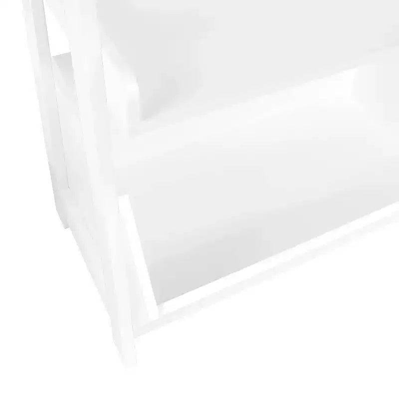 RiverRidge Amery, mensole a scaletta ed espositive a 4 livelli da 61 cm con contenitore organizer, bianche
