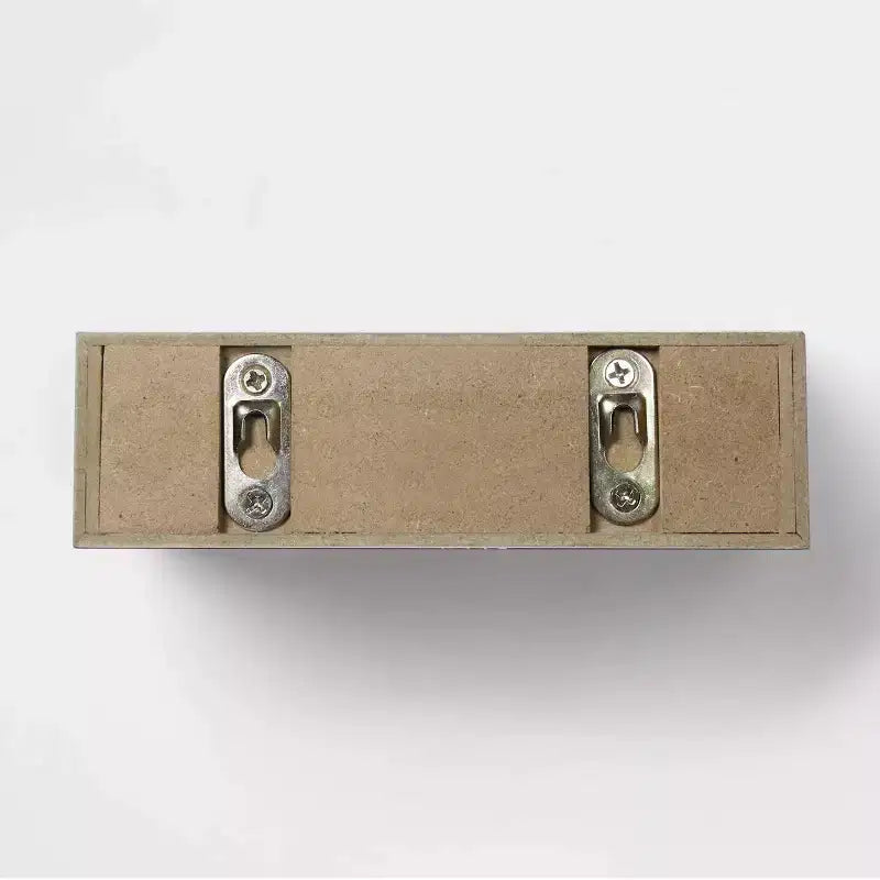 Set di 5 mensole a muro naturali - Threshold™: mensole galleggianti moderne in MDF, include l'hardware di montaggio