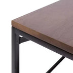 Kate & Laurel All Things Decor Scaffale da Parete Ascott a 2 Livelli, 91 cm, Marrone/Nero