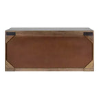 Kate & Laurel All Things Decor 30" x 10" x 14" Armadietto da Parete a 2 Ante Mezzeta, Legno Naturale - Nessun Assemblaggio, Superficie in MDF