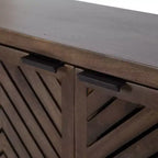 Kate & Laurel All Things Decor 30" x 10" x 14" Armadietto da Parete a 2 Ante Mezzeta, Legno Naturale - Nessun Assemblaggio, Superficie in MDF