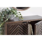 Kate & Laurel All Things Decor 30" x 10" x 14" Armadietto da Parete a 2 Ante Mezzeta, Legno Naturale - Nessun Assemblaggio, Superficie in MDF