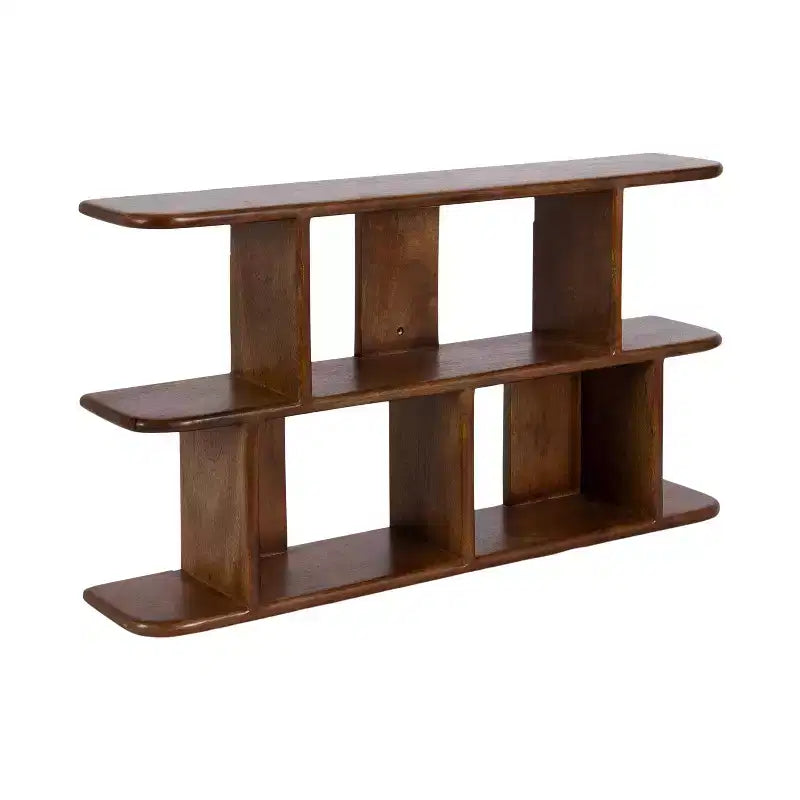 Kate & Laurel All Things Decor Mensola da parete in legno Madero 30"x17" noce marrone