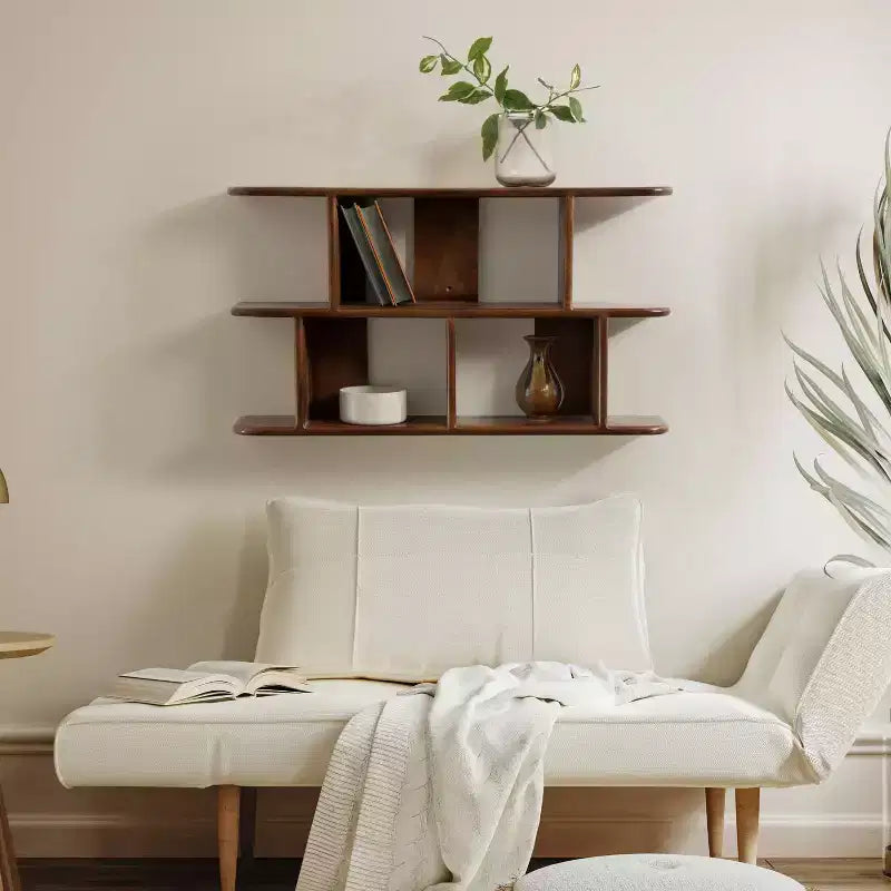 Kate & Laurel All Things Decor Mensola da parete in legno Madero 30"x17" noce marrone
