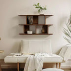 Kate & Laurel All Things Decor Mensola da parete in legno Madero 30"x17" noce marrone