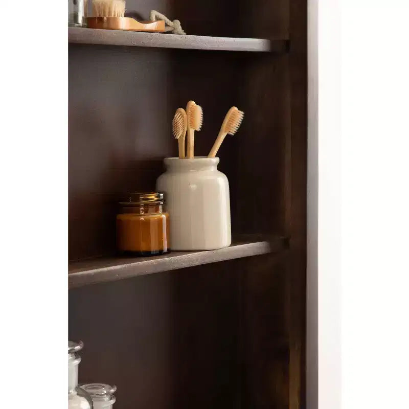 Mobiletto da bagno con specchio Mezzeta 20"x30" Kate & Laurel All Things Decor, marrone