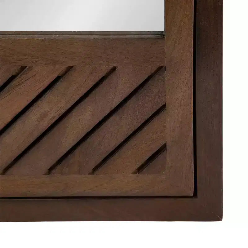 Mobiletto da bagno con specchio Mezzeta 20"x30" Kate & Laurel All Things Decor, marrone