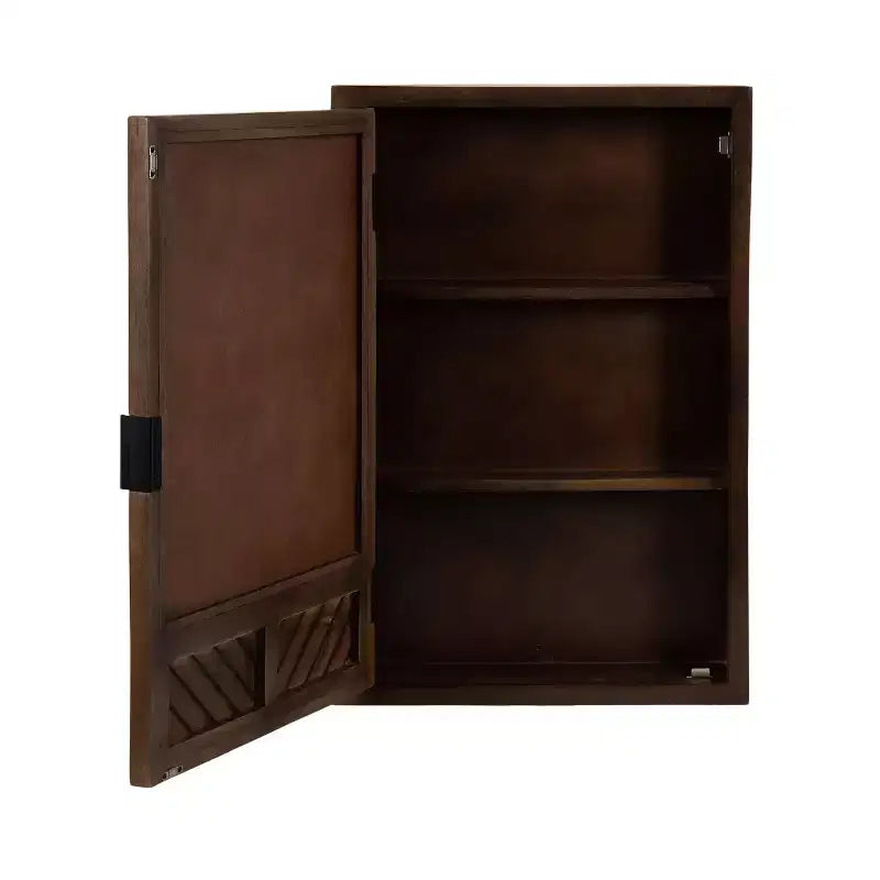 Mobiletto da bagno con specchio Mezzeta 20"x30" Kate & Laurel All Things Decor, marrone
