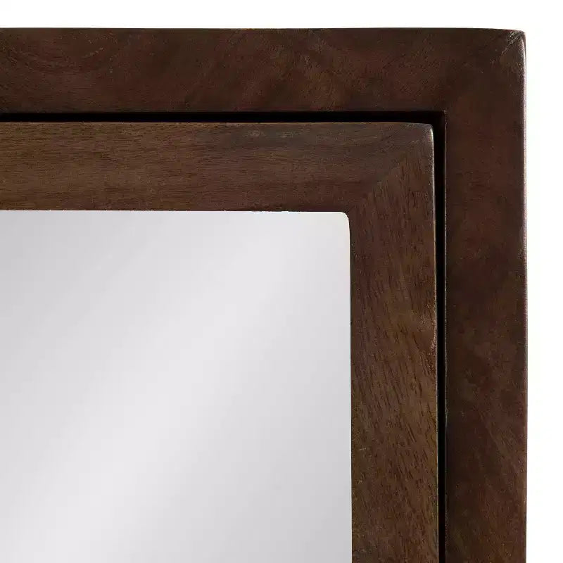 Mobiletto da bagno con specchio Mezzeta 20"x30" Kate & Laurel All Things Decor, marrone
