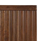 Kate & Laurel All Things Decor Armadietto da parete corto "Furrow" 30"x10"x14", Noce Marrone