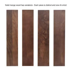 Kate & Laurel All Things Decor Armadietto da parete corto "Furrow" 30"x10"x14", Noce Marrone