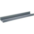 Kiera Grace 23"x4" Drea Wall Shelf Cloud Gray: MDF Floating Display, Includes Mounting Hardware