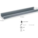 Kiera Grace Mensola a Muro Drea 23"x4" Grigio Nuvola: Espositore Flottante in MDF, Hardware di Montaggio Incluso