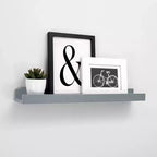 Kiera Grace Mensola a Muro Drea 23"x4" Grigio Nuvola: Espositore Flottante in MDF, Hardware di Montaggio Incluso