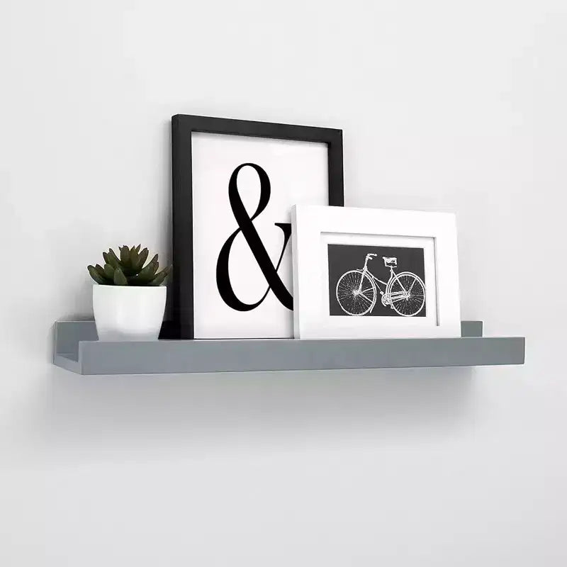 Kiera Grace Mensola a Muro Drea 23"x4" Grigio Nuvola: Espositore Flottante in MDF, Hardware di Montaggio Incluso