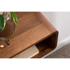 Kate & Laurel All Things Decor 18"x10"x8" Deguara Mensola Fluttuante Marrone Noce
