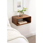 Kate & Laurel All Things Decor 18"x10"x8" Deguara Mensola Fluttuante Marrone Noce