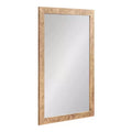 Kate & Laurel All Things Decor 24"x36" Braywood Rectangular Mirror Brown