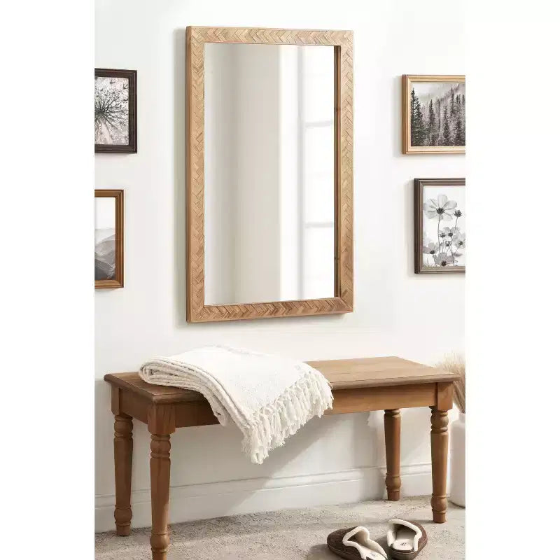 Kate & Laurel All Things Decor 24"x36" Specchio Rettangolare Braywood Marrone