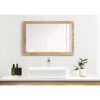 Kate & Laurel All Things Decor 24"x36" Specchio Rettangolare Braywood Marrone