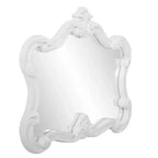 Howard Elliott 28"x32" Veruca Specchio da Parete Accento con Cornice Lucida Bianco: Rettangolare Moderno, Nessun Montaggio Richiesto