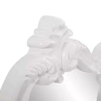 Howard Elliott 28"x32" Veruca Specchio da Parete Accento con Cornice Lucida Bianco: Rettangolare Moderno, Nessun Montaggio Richiesto