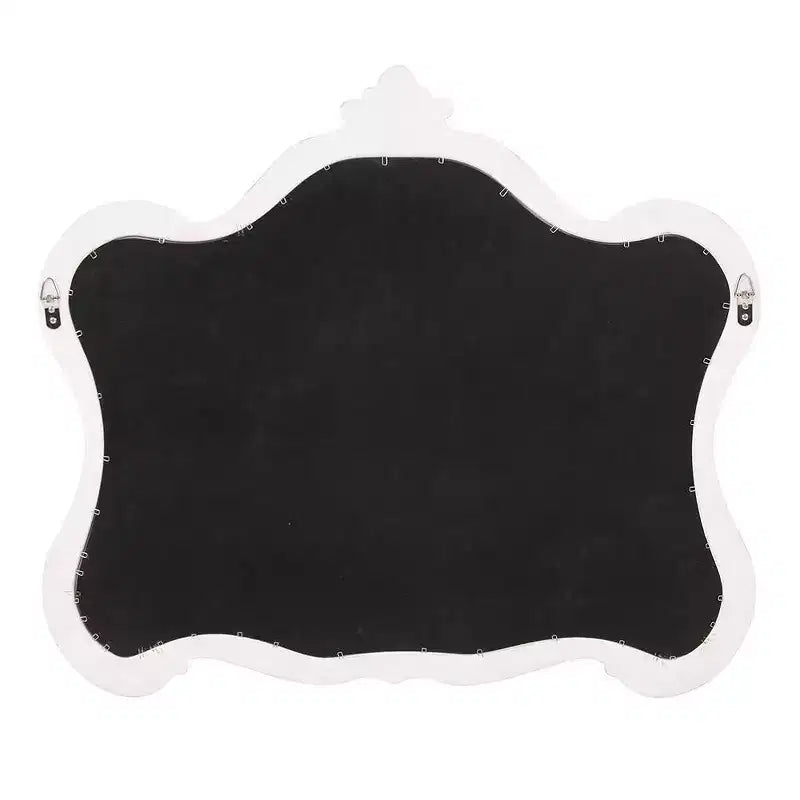 Howard Elliott 28"x32" Veruca Specchio da Parete Accento con Cornice Lucida Bianco: Rettangolare Moderno, Nessun Montaggio Richiesto