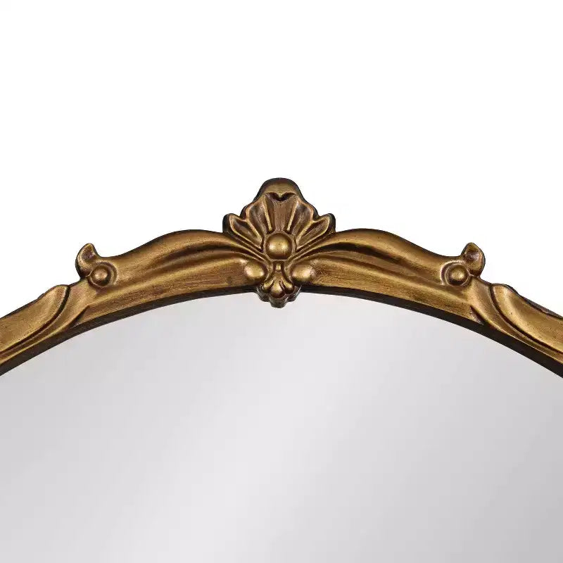 Specchio da parete con cornice Marchon oro 30" x 30" - Kate & Laurel All Things Decor: rotondo moderno decorativo, nessun assemblaggio richiesto
